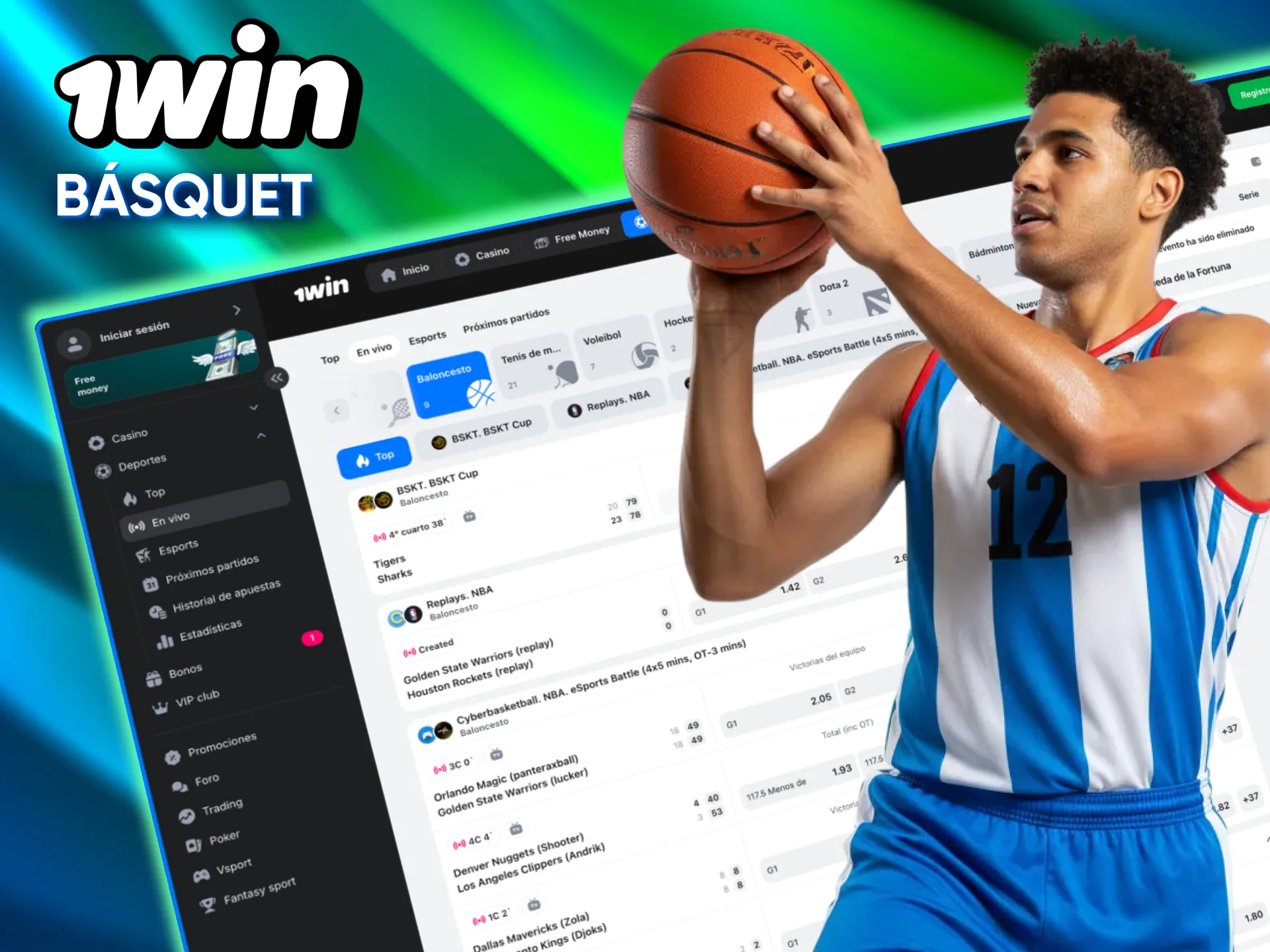 Experiencia completa de apuestas deportivas en básquet gracias a 1win.